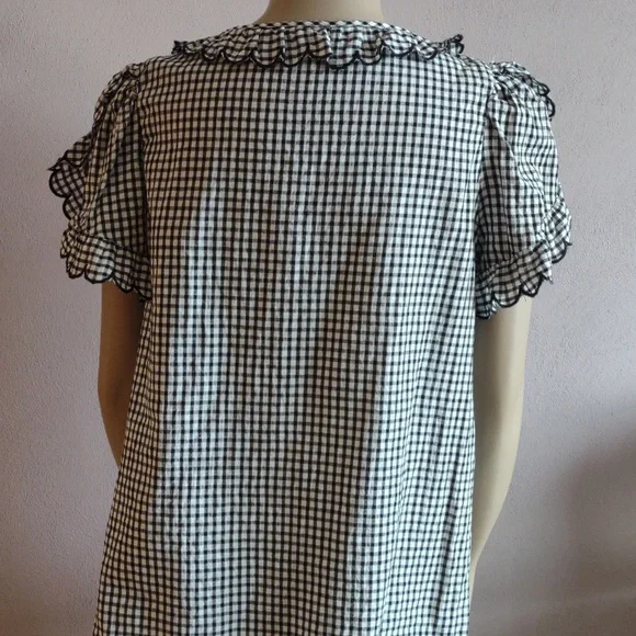 Max Studio gingham top - Picture 6 of 9